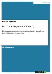 Cover von Der Peace Corps unter Kennedy