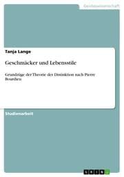 Cover von Geschmäcker und Lebensstile