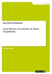Cover von Louis Hemon et le Quebec de Maria Chapdelaine