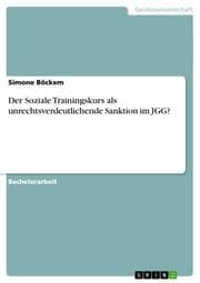 Cover von Der Soziale Trainingskurs als unrechtsverdeutlichende Sanktion im JGG?