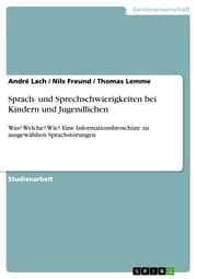 Cover von Sprach- und Sprechschwierigkeiten bei Kindern und Jugendlichen