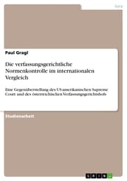 Cover von Die verfassungsgerichtliche Normenkontrolle im internationalen Vergleich