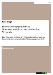 Cover von Die verfassungsgerichtliche Normenkontrolle im internationalen Vergleich