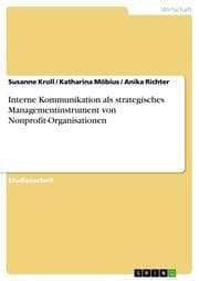 Cover von Interne Kommunikation als strategisches Managementinstrument von Nonprofit-Organisationen