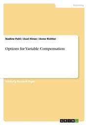 Cover von Options for Variable Compensation