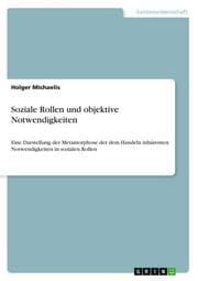Cover von Soziale Rollen und objektive Notwendigkeiten