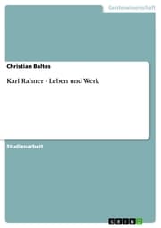 Cover von Karl Rahner - Leben und Werk