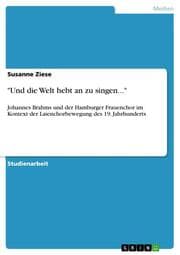 Cover von 'Und die Welt hebt an zu singen...'