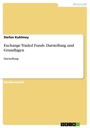 Cover von Exchange Traded Funds. Darstellung und Grundlagen