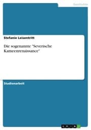 Cover von Die sogenannte 'Severische Kameenrenaissance'