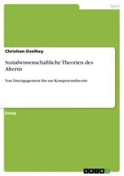 Cover von Sozialwissenschaftliche Theorien des Alterns