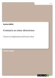 Cover von Contracts as entry deterrence