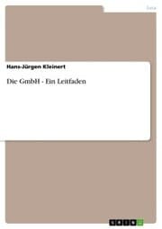 Cover von Die GmbH - Ein Leitfaden