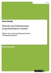 Cover von Motorik und Selbstkonzept körperbehinderter Kinder