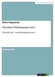 Cover von Theodizee Widerlegung Gottes