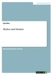 Cover von Mythos und Denken