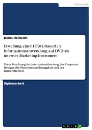Cover von Erstellung einer HTML-basierten Informationsanwendung auf DVD als internes Marketing-Instrument