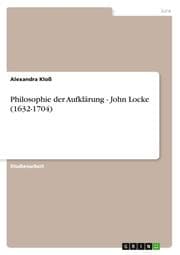 Cover von Philosophie der Aufklärung - John Locke (1632-1704)