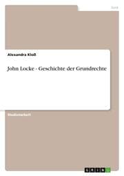 Cover von John Locke - Geschichte der Grundrechte