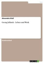 Cover von Georg Jellinek - Leben und Werk