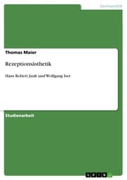Cover von Rezeptionsästhetik