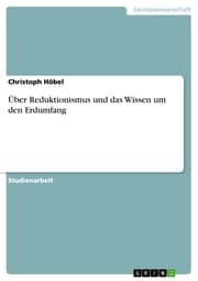Cover von Über Reduktionismus und das Wissen um den Erdumfang
