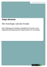 Cover von Die Soziologie und das Soziale