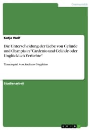 Cover von Die Unterscheidung der Liebe von Celinde und Olympia in 'Cardenio und Celinde oder Unglücklich Verliebte'