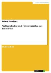 Cover von Waldgeschichte und Forstgeographie des Schönbuch
