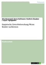 Cover von Empirische Erwerbsforschung: Wenn Kinder sachlernen