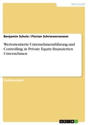 Cover von Wertorientierte Unternehmensführung und Controlling in Private Equity-finanzierten Unternehmen
