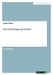 Cover von Die Psychologie des Geldes