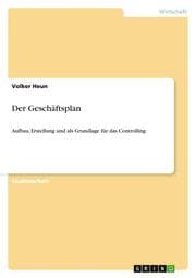 Cover von Der Geschäftsplan