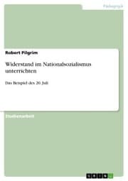 Cover von Widerstand im Nationalsozialismus unterrichten