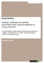 Cover von Strategic challenges for Austrian universities with a special emphasis on Vienna 2010 AD