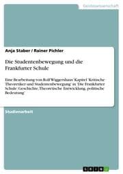 Cover von Die Studentenbewegung und die Frankfurter Schule