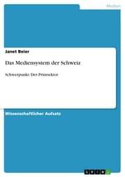 Cover von Das Mediensystem der Schweiz