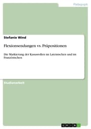 Cover von Flexionsendungen vs. Präpositionen