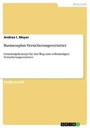 Cover von Businessplan Versicherungsvertreter