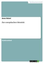 Cover von Zur europäischen Identität