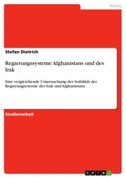 Cover von Regierungssysteme Afghanistans und des Irak