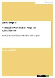 Cover von Vorzeichenwechsel im Zuge der Klimadebatte