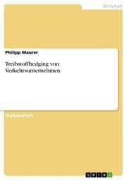 Cover von Treibstoffhedging von Verkehrsunternehmen
