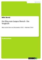 Cover von Der Weg zum Langen Marsch - Ein Vergleich
