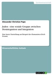 Cover von Juden - eine soziale Gruppe zwischen Desintegration und Integration