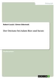 Cover von Der Dreisatz bei Adam Ries und heute