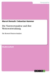 Cover von Die Nutzwertanalyse und ihre Weiterentwicklung