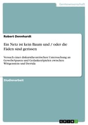 Cover von Ein Netz ist kein Baum und / oder die Fäden sind gerissen
