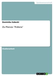 Cover von Zu Platons 'Politeia'