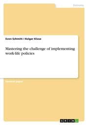 Cover von Mastering the challenge of implementing work-life policies
